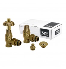 Комплект угловых декоративных вентилей SR Rubinetterie Floral Old Style 1/2 цвет бронза K371-1500Z000