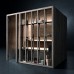 Effegibi Yoku H Shelf Хаммам 174x170х214см, пристенная, цвет: осина термообработанная/Calacatta Gold Extra. YO 40 11 0004