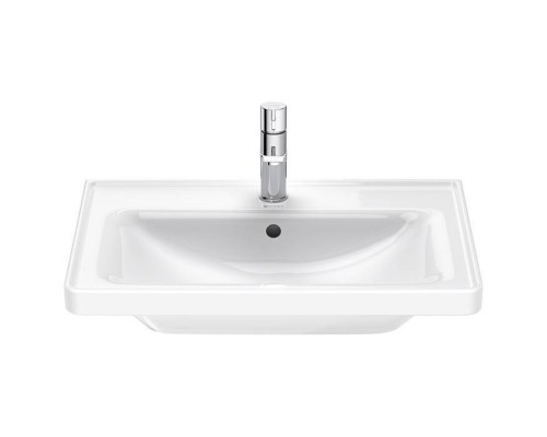 Duravit D-Neo Раковина 65х48см., накладная, с переливом, 1 отв., цвет: белый. 2367650000 Duravit D-Neo Раковина 65х48см., накладная, с переливом, 1 отв., цвет: белый. 2367650000