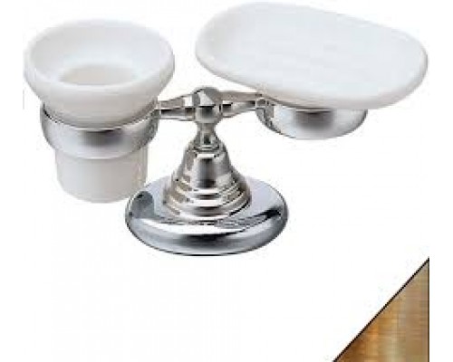 CA 772.92 OLD BRASS Настольная мыльница и стакан, керамические CA77292