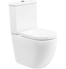 Унитаз-компакт BelBagno Amanda BB051CPR безободковый, крышка BB105SC с микролифтом, бачок BB051T