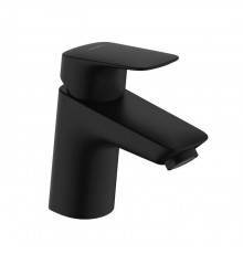 Hansgrohe Logis Смеситель для раковины 70, однорычажный, со сливным гарнитуром, цвет: матовый черный. 71070670