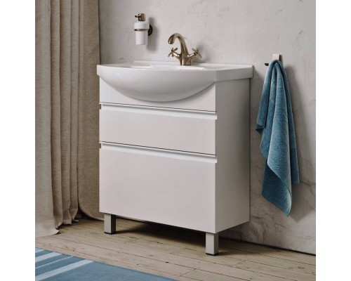 Тумба под раковину Aqwella Rodos 65 напольная, белая