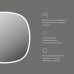 M8FMOX0801WGS Зеркало универсальное с контурной LED-подсветкой, ИК- сенсором, квадрат, 80 см