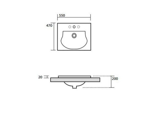 Kerasan Bentley Раковина 55х47х2 см, 1 отв., цвет: белый. 394201*1 Kerasan Bentley Раковина 55х47х2 см, 1 отв., цвет: белый. 394201*1