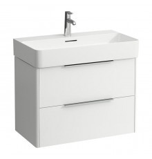 Laufen Base База с раковиной 73.5х39х53см., подвесная, с 2 ящиками, цвет: белый матовый (уценена из-за дефекта). 8.1028.5.000.104.1,  4.0235.2.110.260.1 с царапинами на боковине
