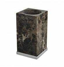 3SC Palace Marmo Стакан настольный, цвет: мрамор Emperador dark/хром. PA03AEMSL