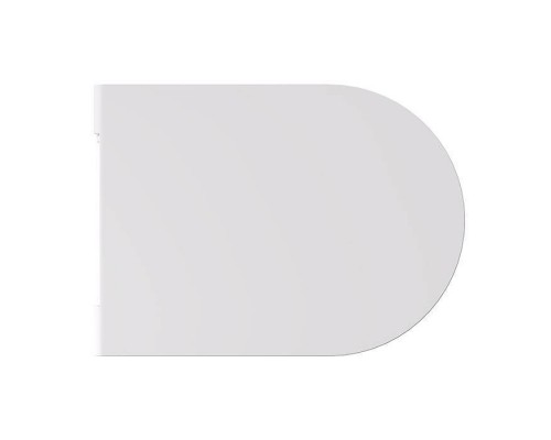Alice Hide Сиденье с крышкой для унитаза Round, тонкое, с микролифтом, цвет: белый матовый/хром. MC3109S