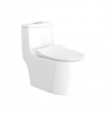 Унитаз-моноблок напольный Teymi Solli T41101 глянцевый белый