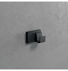 Novellini Kuadra Крючок 6х4см., одинарный, цвет: черный матовый. R90AKFPAQM-H
