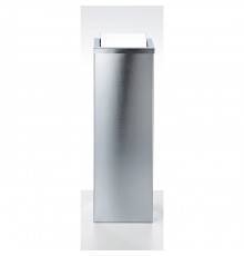 Decor Walther DW 1013 Корзина для бумаги 20x20x60см, с крышкой, напольная, цвет: сталь матовая. 0611376