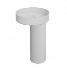 Moma Tower Oyster Раковина напольная D50х90см., без отв., цвет: White Stonage. TOY0150K