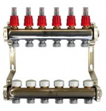 Группы коллекторные Коллекторный блок, 1x3/4EU отв.-6 GK 74106