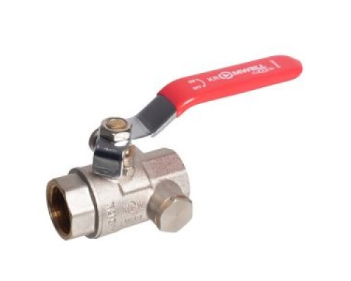 Краны шаровые Кран шаровой с дренажем, 3/4, ВР-ВР, ручка рычаг KW.284.05 Краны шаровые Кран шаровой с дренажем, 3/4, ВР-ВР, ручка рычаг KW.284.05