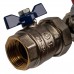 Распределительный коллектор из латуни с расходомерами STOUT 5 выходов (SMB 0473 000005)