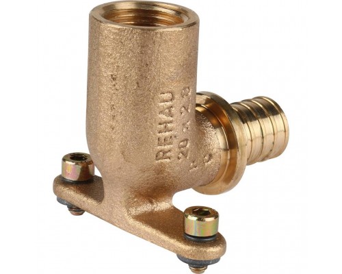 Угольник настенный REHAU RAUTITAN с длинным нарезным патрубком 20-R 1/2 для PEX труб аксиальный (14563631001)