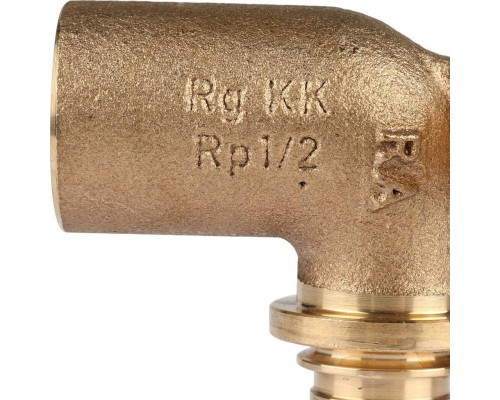 Угольник настенный REHAU RAUTITAN с длинным нарезным патрубком 20-R 1/2 для PEX труб аксиальный (14563631001)