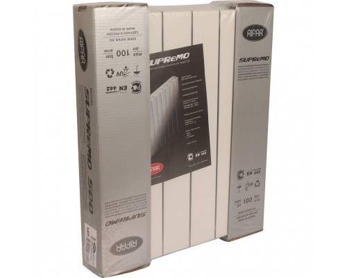 Радиатор биметаллический RIFAR SUPReMO VENTIL 500 SVR 6 секций нижнее правое подключение (белый RAL 9016) 4RS50.VR-6 (4RS50.VR-6)