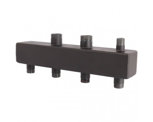 Стальной распределительный коллектор ROMMER RDG-0016 2 отопительных контура 1х1 1/4 RDG-0016-004002 (RDG-0016-004002)