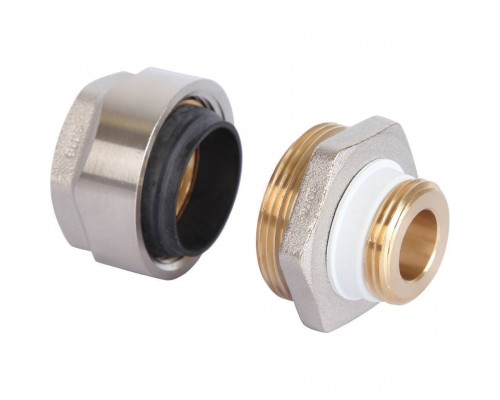 Фитинг Meibes резьбовой латунный Plus для стальных труб 3/4”*3/4” НР (F13080)