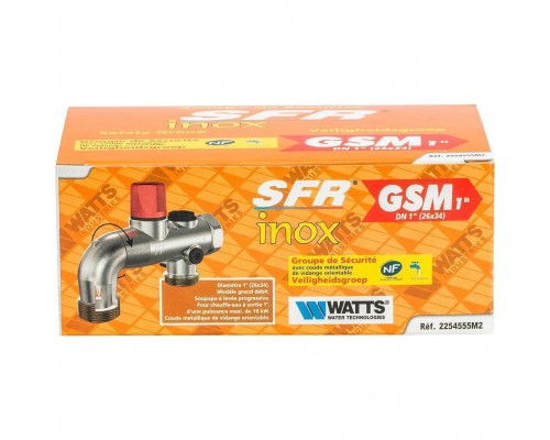 Группа безопасности для бойлера SFR Watts SV/NA 52 x 1 вращаемый сброс с разрывом струи (10004624)