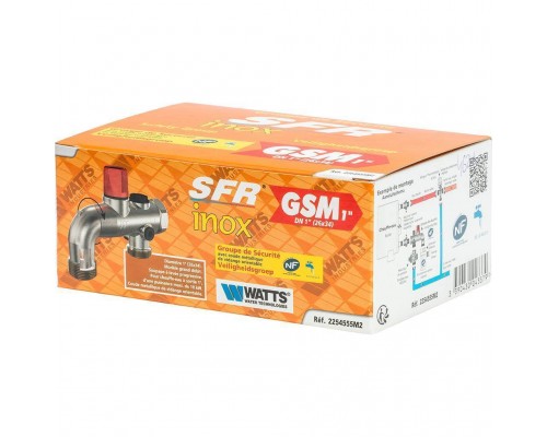 Группа безопасности для бойлера SFR Watts SV/NA 52 x 1 вращаемый сброс с разрывом струи (10004624)