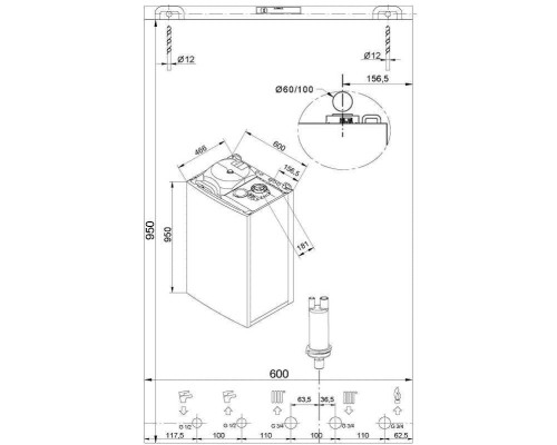 Газовый настенный котел Baxi NUVOLA Duo-tec + 24 конденсационный (7219554--)