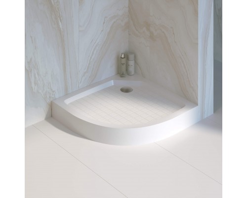 Душевой поддон полукруглый RGW SMC/R W Белый (Уценка)  900x900