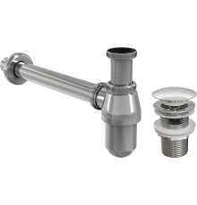 Комплект STWORKI Монтре MO-08cr с сифоном для раковины AlcaPlast A431