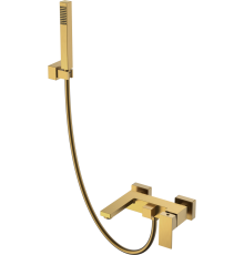 Смеситель для ванны с душем Boheme Qubic 473-BR bronze