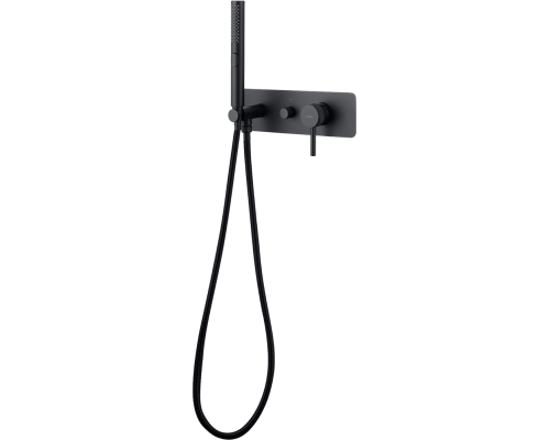 Смеситель для душа Allen Brau Priority 5.31009-31 С ВНУТРЕННЕЙ ЧАСТЬЮ, чёрный матовый