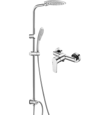 Душевая стойка Wasserkraft Dill A045 + Смеситель для душа Wasserkraft Dill 6102