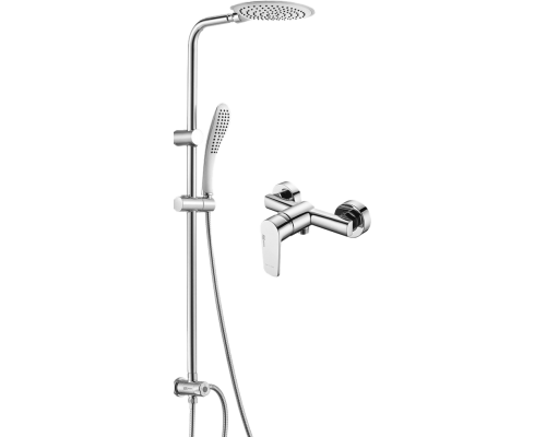 Душевая стойка Wasserkraft Dill A045 + Смеситель для душа Wasserkraft Dill 6102