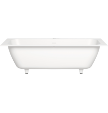 Ванна из искусственного камня Salini Orlanda Axis Kit S-Sense 180x80 см, с ножками, со сливом-переливом, матовая