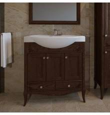 Тумба с раковиной ASB-Woodline Салерно 80 орех антикварный