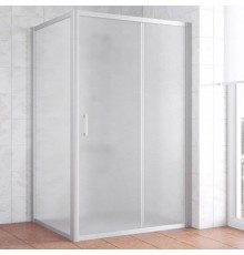 Душевой уголок Vegas Glass ZP+ZPV 110*100 07 10 профиль матовый хром, стекло сатин