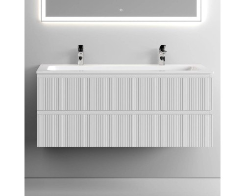 Тумба с раковиной Sancos Snob T 120 см, bianco, раковина CN7016