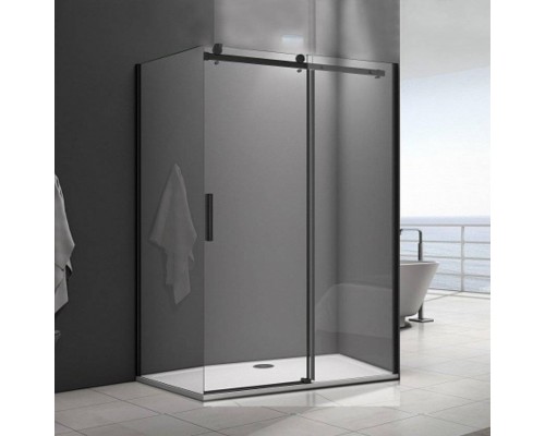 Душевой уголок Good Door Galaxy WTW+SP-C-В 120х100, профиль черный + очиститель для стекол