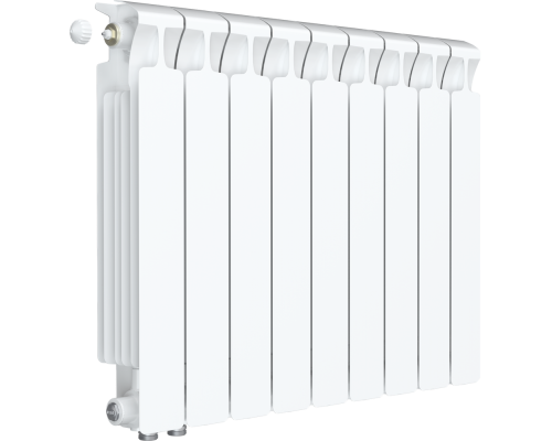 Радиатор биметаллический Rifar Monolit Ventil 500 9 секций, левое подключение