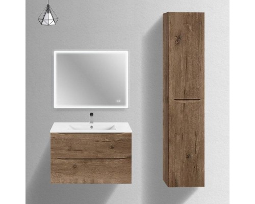 Мебель для ванной комнаты Vincea Mia Slim 80, 2 ящика, дуб винтаж
