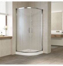 Душевой уголок Vegas Glass ZS Tur Novo 100 08 10 профиль глянцевый хром, стекло сатин