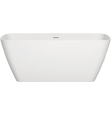Ванна из искусственного камня Salini Agata S-Sense 180x80 см, отдельностоящая, со сливом-переливом, с донным клапаном