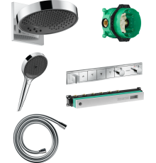 Душевой комплект Hansgrohe Rainfinity 250 (3 jet) 26232000 + 26864000 + 28272000 + 15357000 + 15312180
