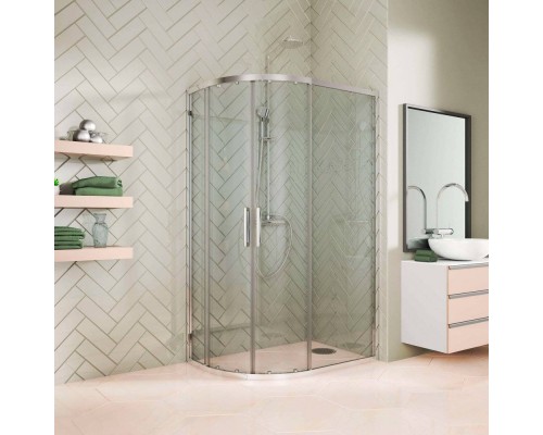 Душевой уголок Kubele DE018 RBG-CLN-CH 105х80