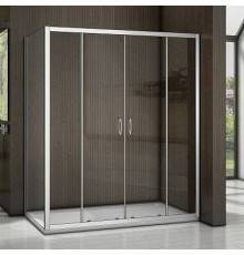 Душевой уголок Good Door Latte WTW-TD+SP-100-C-WE 150х100 + очиститель для стекол