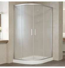Душевой уголок Vegas Glass ZS-F 120*100 07 10 профиль матовый хром, стекло сатин