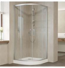 Душевой уголок Vegas Glass ZS 110 07 01 профиль матовый хром, стекло прозрачное