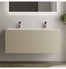 Тумба с раковиной Sancos Snob R 120 см, beige soft, раковина CN7016