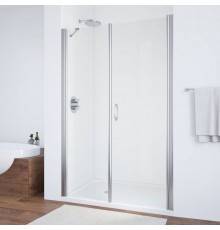 Душевая дверь в нишу Vegas Glass EP-F-2 125 08 01 R профиль глянцевый хром, стекло прозрачное