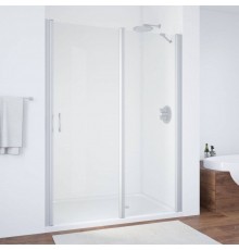 Душевая дверь в нишу Vegas Glass EP-F-1 155 07 01 R профиль матовый хром, стекло прозрачное
